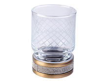 Стакан Boheme Royal Cristal 10931-BR-B бронза/черный