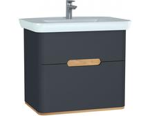 Тумба с раковиной Vitra Sento 78 60836 антрацит