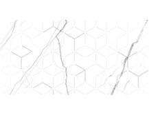 Декор Global Tile Siluet Белый 25x50