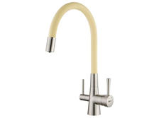 Смеситель для кухни Lemark Comfort LM3075BN-Beige никель
