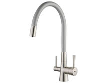 Смеситель для кухни Lemark Comfort LM3075BN-Silver никель