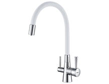 Смеситель для кухни Lemark Comfort LM3075C-White