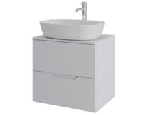 Тумба с раковиной Orange Line Li-60TuwMDF+B08-500W матовая