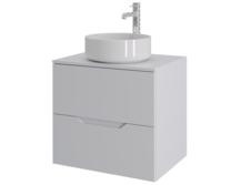 Тумба с раковиной Orange Line Li-60TuwMDF+B09-360W матовая