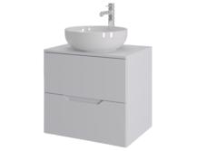 Тумба с раковиной Orange Line Li-60TuwMDF+B07-420W матовая