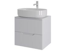 Тумба с раковиной Orange Line Li-60TuwMDF+B08-600W матовая