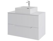 Тумба с раковиной Orange Line Li-80TuwMDF+B04-405W матовая
