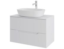 Тумба с раковиной Orange Line Li-80TuwMDF+B08-500W матовая