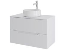 Тумба с раковиной Orange Line Li-80TuwMDF+B09-360W матовая