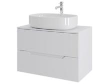 Тумба с раковиной Orange Line Li-80TuwMDF+B08-600W матовая