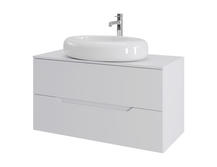 Тумба с раковиной Orange Line 100 Li-100TuwMDF+B08-640W