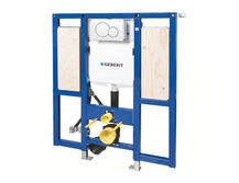 Инсталляция для унитаза Geberit Duofix 111.375.00.5 с кнопкой 115.770.11.5 белый