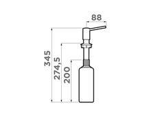 Дозатор для мойки Omoikiri OM-02-IB 4995070