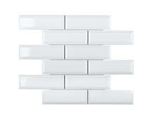 Мозаика Staro Brick&Metro Metro White Glossy 4,5х14,5 KM82895 28,7x29,5