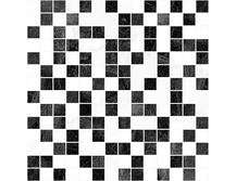 Мозаика Laparet Crystal Чёрный+Белый 30x30