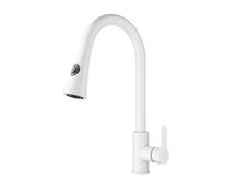 Смеситель для кухни Wonzon & Woghand WW-121E201L-MW белый матовый