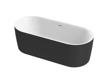 Акриловая ванна Cezares 180х80 METAURO-INT-Central-180-80-60-B-W-MATT