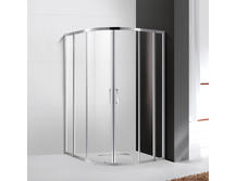 Душевой уголок Cezares Molveno R22 80+20 C Cr IV прозрачное стекло, профиль хром