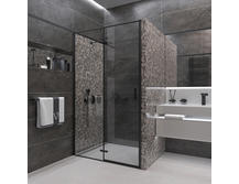 Душевая дверь Veconi Vianno 195х120 VN73B-120-01-C4 черный матовый