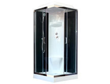 Душевая кабина Royal Bath 80HP6-BT-СН черное/прозрачное