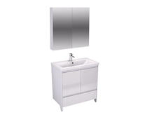 Мебель для ванной Velvex Klaufs 80.2D.1Y белый глянец